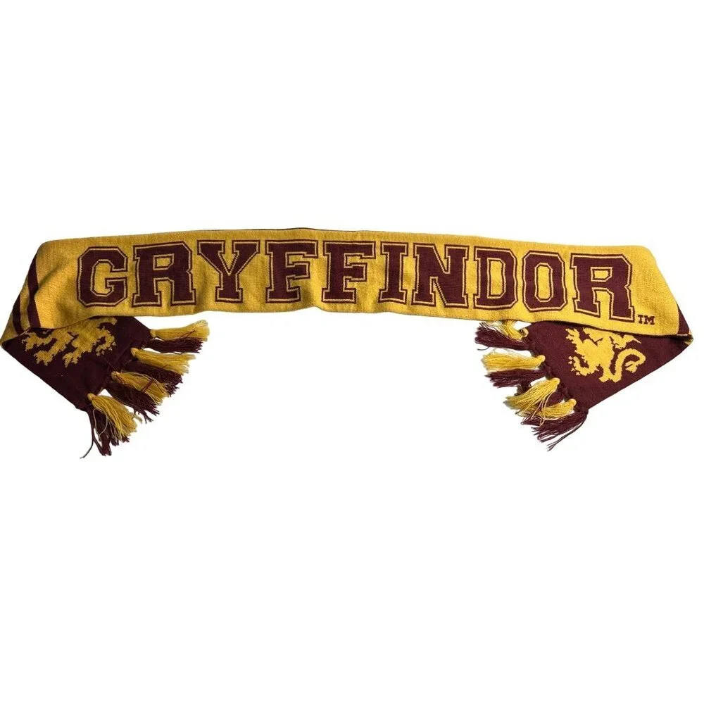 Harry Potter Gryffindor Reversible Scarf with Fringe‎ Acrylic Washable Cosplay